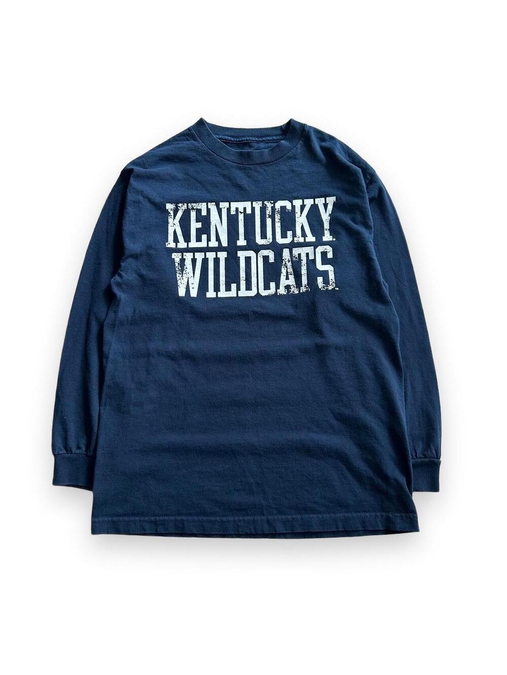 Navy faded blue Kentucky Wildcats long sleeve shirt